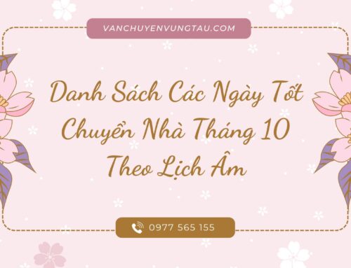 Danh sách ngày tốt chuyển nhà tháng 10 theo lịch âm