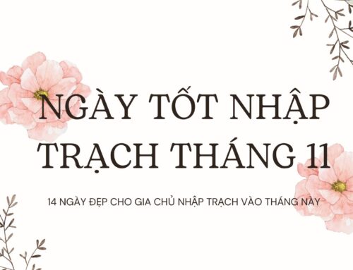 Xem ngày tốt nhập trạch tháng 11 năm 2024 mang lại tài lộc cho gia chủ