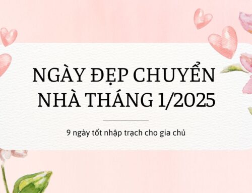 Khởi đầu thuận lợi với ngày đẹp chuyển nhà tháng 1 năm 2025