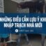 Những điều cần lưu ý khi nhập trạch nhà mới